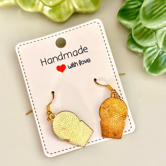 Hand Made Cactus Earrings - Picture 3 of 3